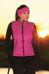 Ladies Poppy Windproof Quilted Golf Gilet In 3 Colours