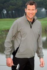 Mens Rogart Long Sleeve Stretch Golf Windshirt In 3 Colours