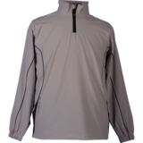 Mens Rogart Long Sleeve Stretch Golf Windshirt In 3 Colours Mercury/Black S