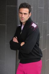Mens Lambswool Zip Neck Silloth Sweater Patterned In 4 Colours