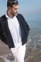 Mens Spey 100% Supersoft Cotton Patterned Golf Cardigan In 2 Colours