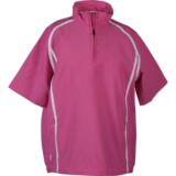 Ladies Storm Bloc Par Half Sleeve Golf Windshirt In 4 Colours Hot Pink/White S