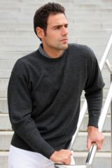 Mens Tay Merino Wool Crew Neck Golf Sweater In 6 Colours