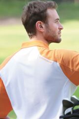 Mens Tomatin Colour Block Patterned Cotton Golf Shirt In 2 Colours