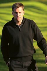 Mens Woburn Zip Neck Supersoft Cotton Golf Sweater In 6 Colours