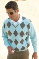Mens Fashion Lambswool V Neck Diamond Woodhall Sweater In 3 Colours
