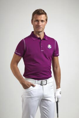 Glenmuir Ryder Cup 2014 Fanwear Auchterarder Performance Polo Shirt with Contrast Stitch