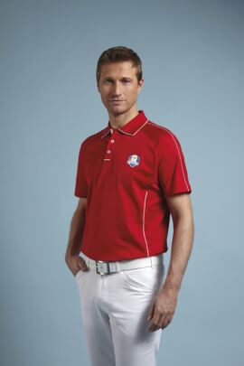 Glenmuir Mens Ryder Cup 2014 Fanwear Drumochter Mercerised Cotton Polo Shirt