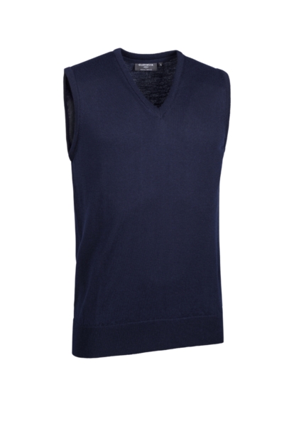 Mens V Neck Lightweight Merino Wool Golf Slipover