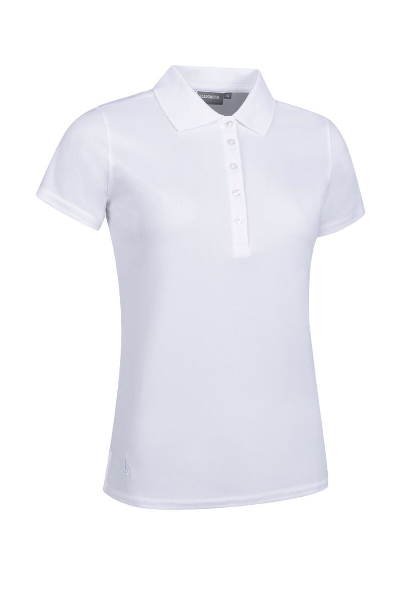 Ladies Performance Pique Golf Polo Shirt White XS