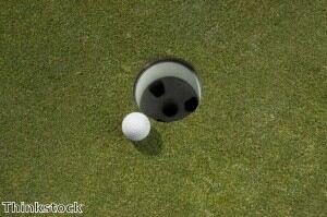 Women may want to opt for black golf clothing.