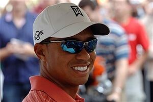 Tiger Wood's golf apparel up for sale.