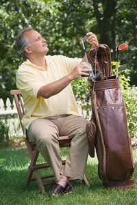 Selling old golf clothing could help golfers raise the cash to replenish their golf wardrobe