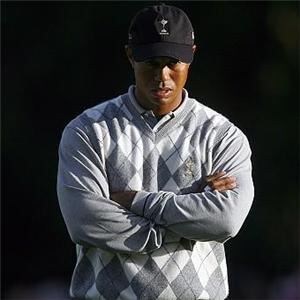 Tiger Woods and his own brand of golf clothing were part of the prize won by John Simons recently