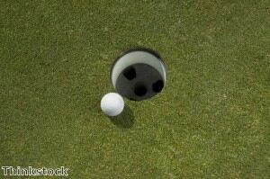 Golf news: A hole-in-one has been scored at Donald Trump's new course.