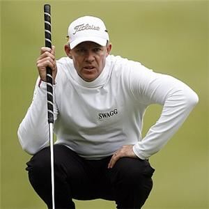 Black golf clothing was the ensemble of choice for James Kingston