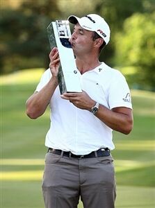Simon Khan wore plain golf clothing on the day