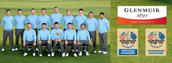 European Ryder Cup Team 2008 - Valhalla, Knitwear and Shirts by Glenmuir European Ryder Cup Team 2008 - Valhalla, Knitwear and Shirts by Glenmuir