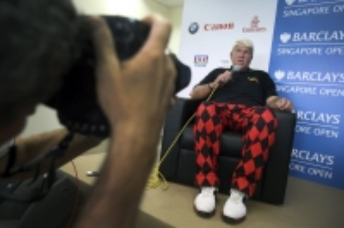 Bold golf trousers for John Daly