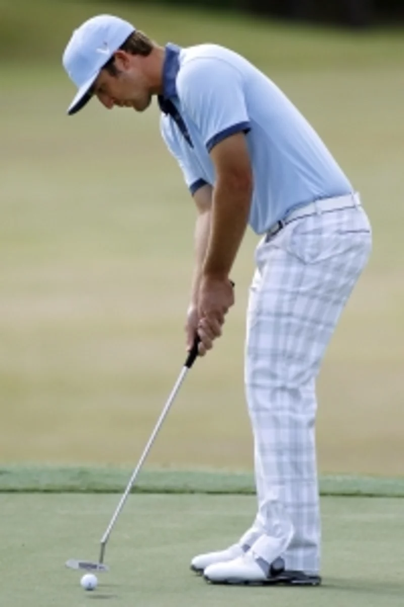 Pastel colours on the golf course
