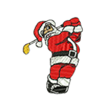 Golfing Santa