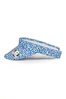 g.RYDER CUP LEXI Ryder Cup Soft Peak Performance Golf Visor - Light Blue Flowers
