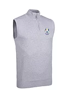g.RYDER CUP ALASDAIR Ryder Cup Quarter Zip Merino Golf Slipover - Light Grey Marl