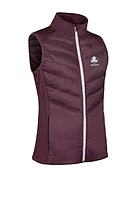 s.RYDER CUP ALASKA Ryder Cup Diagonal Bonded Quilted Thermal Golf Gilet - Mulberry/Silver