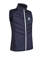 s.RYDER CUP ALASKA Ryder Cup Diagonal Bonded Quilted Thermal Golf Gilet - Navy/White