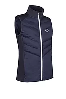 s.THE OPEN ALASKA The Open Diagonal Bonded Quilted Thermal Golf Gilet - Navy/White
