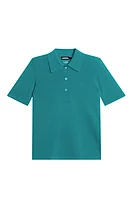 JL.1891 AMANDINE SALE J.Lindeberg x Glenmuir Sheer Sleeves Polo Shirt Sale - Teal