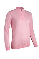 g.AMIRA Quarter Zip Merino Lightweight Golf Sweater - Candy