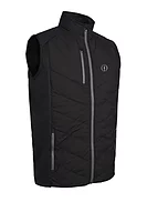 s.THE OPEN ANDORRA The Open Padded Bonded Thermal Golf Gilet - Black Ridge/Gunmetal