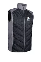 s.RYDER CUP ANDORRA Ryder Cup Padded Bonded Thermal Golf Gilet - Black Camo/Gunmetal