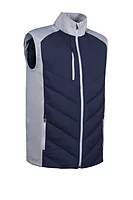 s.ANDORRA Padded Bonded Thermal Golf Gilet - Navy/Silver
