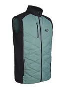 s.THE OPEN ANDORRA The Open Padded Bonded Thermal Golf Gilet - Pine Green Terrain/Black