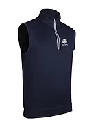 g.RYDER CUP APPLECROSS Ryder Cup Quarter Zip Sleeveless Performance Golf Midlayer - Navy/White