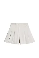 JL.1891 ARELLA J.Lindeberg x Glenmuir High Waisted Pleated Shorts - Moonbeam