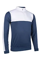 s.ARIZONA SALE Quarter Zip Thermal Fleece Showerproof Golf Midlayer Sale - Airforce/White