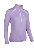 s.THE OPEN AROSA The Open Zip Panelled Golf Midlayer - Lilac/White
