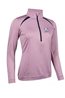 s.RYDER CUP AROSA Ryder Cup Zip Panelled Golf Midlayer - Pink Haze/Black