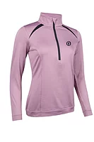 s.THE OPEN AROSA The Open Zip Panelled Golf Midlayer - Pink Haze/Black
