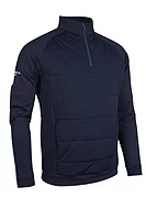 g.ARRAN Quarter Zip Performance Hybrid Midweight Golf Midlayer - Navy