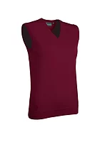 g.ASTRID SALE V Neck Cotton Lightweight Golf Slipover Sale - Bordeaux