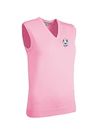 g.RYDER CUP ASTRID Ryder Cup V Neck Cotton Lightweight Golf Slipover - Candy