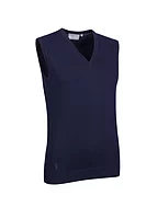g.ASTRID V Neck Cotton Lightweight Golf Slipover - Navy