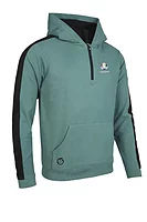 s.RYDER CUP ATLAS Ryder Cup Quarter Zip Thermal Fleece Showerproof Golf Hoodie - Pine Green/Black