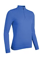 g.AVA Quarter Zip Cotton Lightweight Golf Sweater - Tahiti