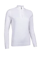 g.AVA Quarter Zip Cotton Lightweight Golf Sweater - White
