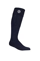 g.THE OPEN BIRKDALE The Open Knee High Cushioned Cotton Golf Socks - Navy